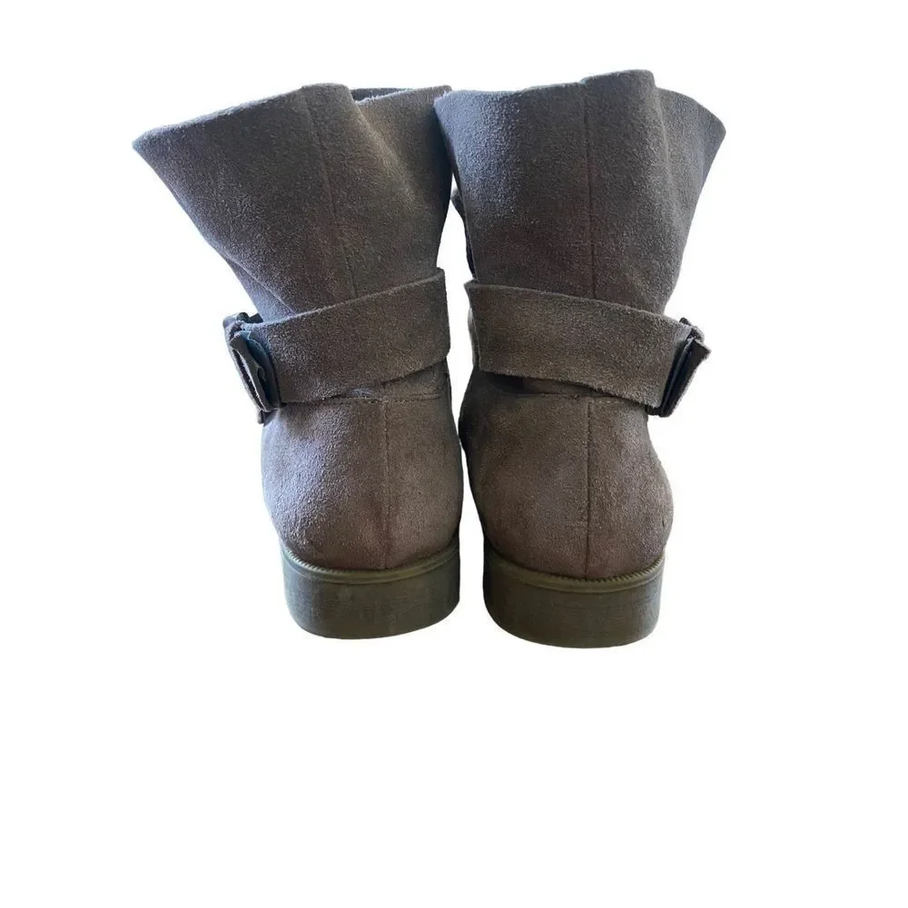 Kenneth Cole Reaction Leather Suede Booties